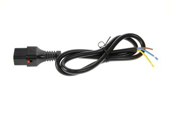 IEC Lock Power Cable 15A Locking IEC C19 to Rewireable 3.0m Black